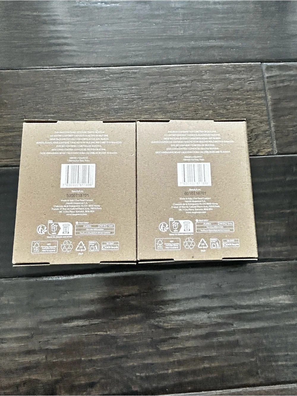 Nespresso Barista Ice Tray Set - Yellow New in Box